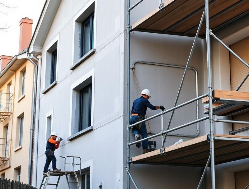Travaux de rénovation de bâtiment